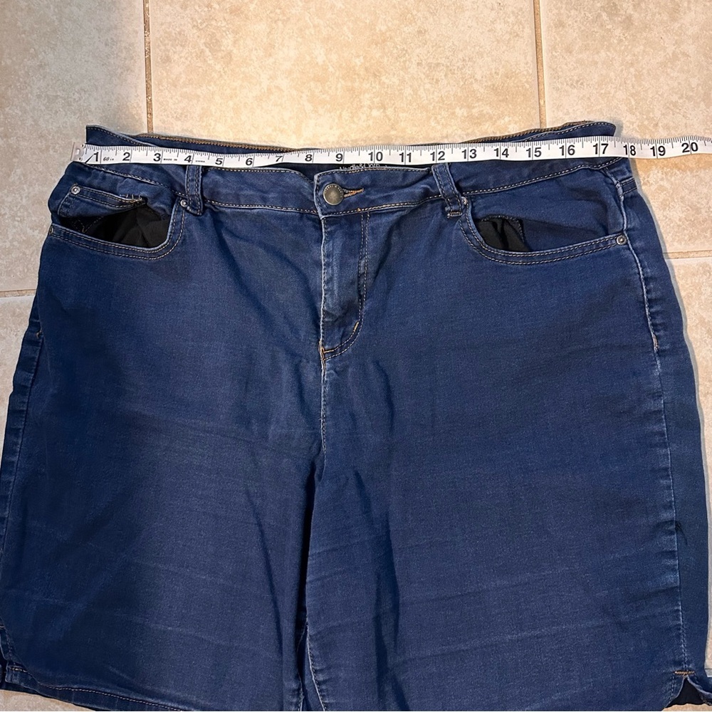Pack of three women’s Dark Blue Women's Jean Shorts 2 Cloth & needle 1 Djeans 16 - Picture 13 of 16